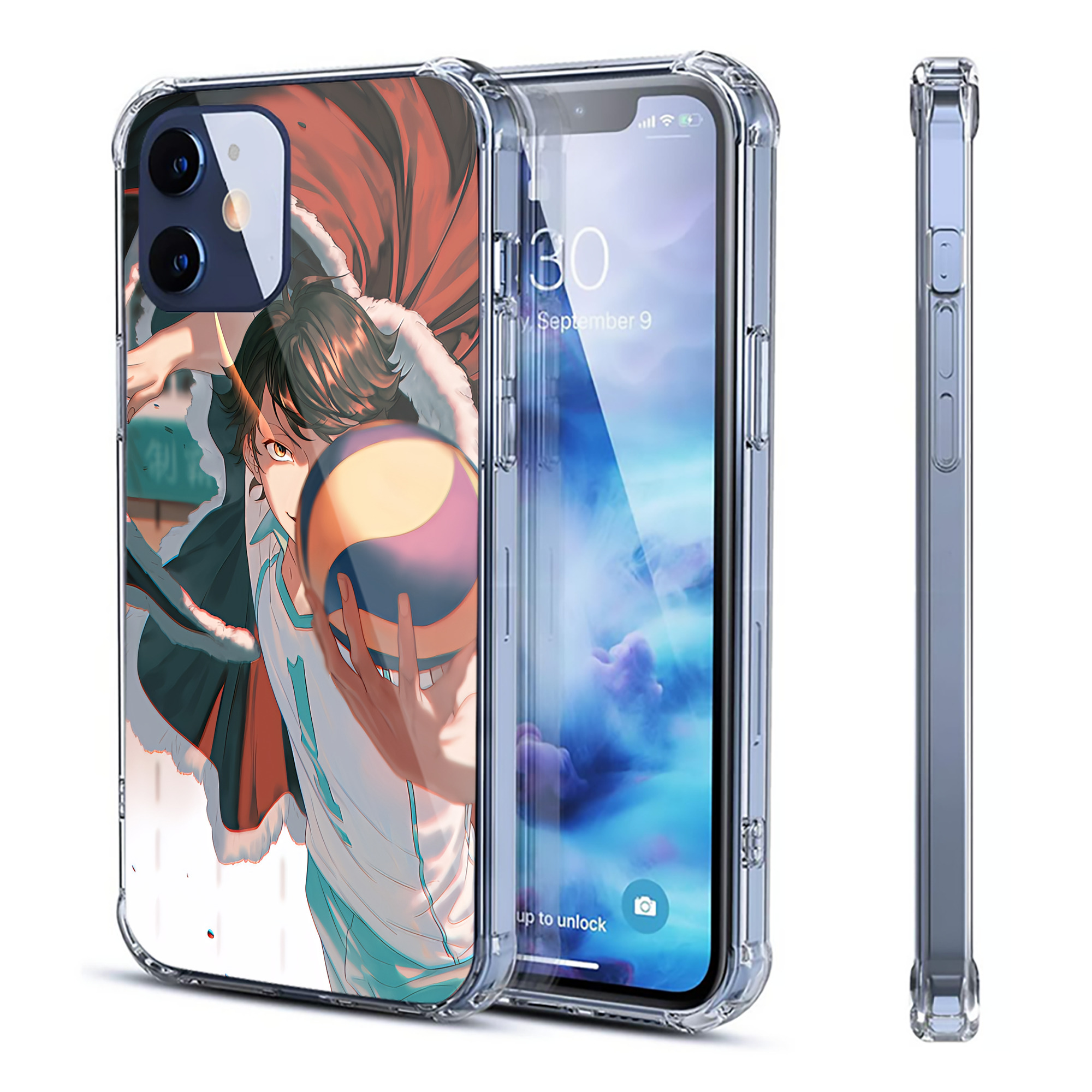 （画像用） ハイキュー!! Haikyu!! 【iPhone 12シリーズ対応】透明スマホケース（クリアソフトケース）